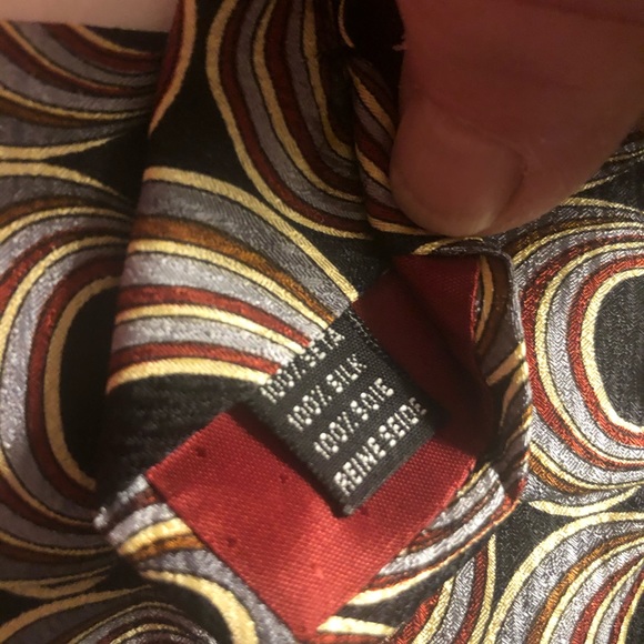 De Santis silk tie unique design 4” made in Italy - Picture 6 of 8